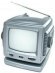 Wilson WRTVB 5.5 inch portable black & white TV with A/V inputs